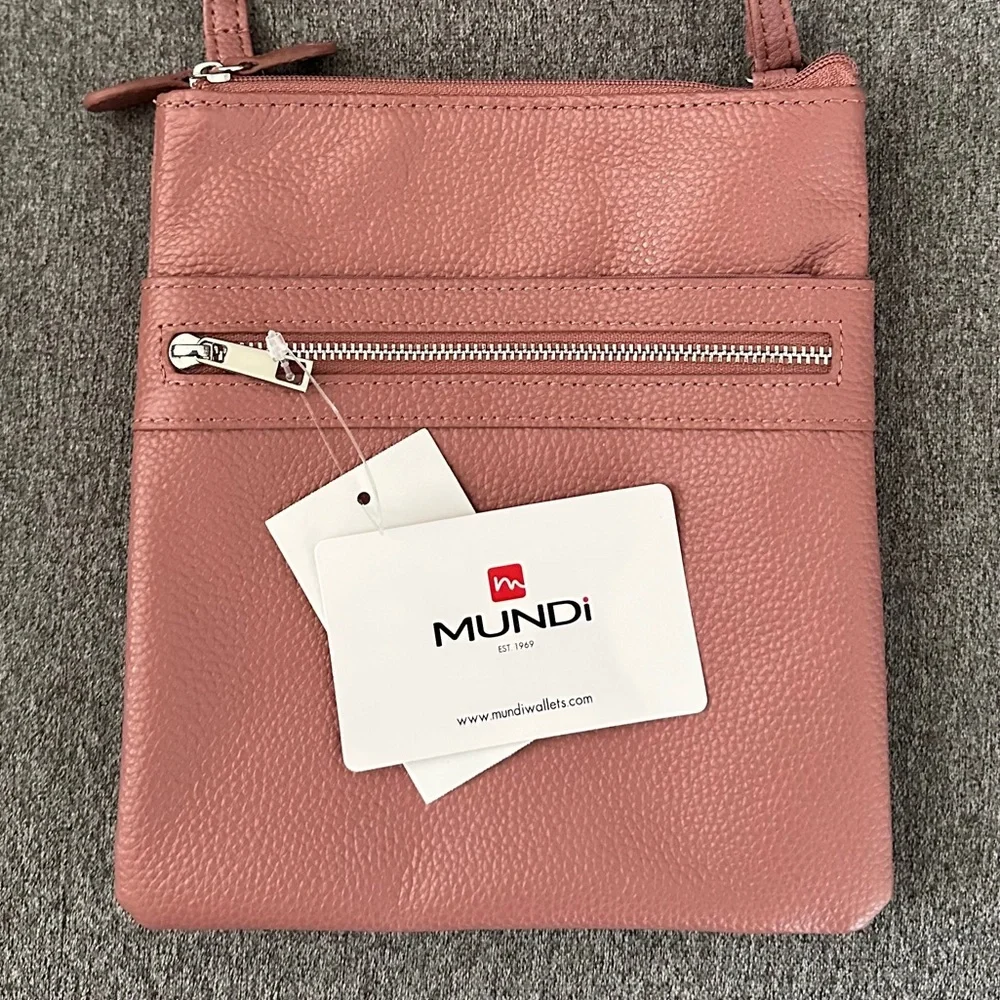 MUNDi Felicia Genuine Leather Crossbody Purse - Picture 2 of 5